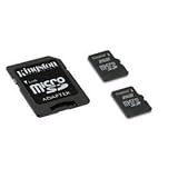 Kingston SDC/2GB-2P1A 2GB MicroSD Flash Card - Twin Pack One Adapter, 2 Pie ....