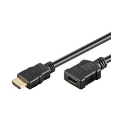 BIGtec 1m HDMI Verl�ngerung High Speed HDMI Kabel mit Ethernet , HDMI Verl�ngerungs Kabel , 1.4 HDMi Verl�ngerung Stecker - Buchse / HDMi Stecker auf HDMI Buchse / A Stecker - A Kupplung , 1m 1,00m HDMI Kabel Verl�ngerung , Internet via HDMI (HEC) , Audio R�ckkanal (ARC) , 3D Wiedergabe mit einer Aufl�sung von bis zu 1080p , HDMI St/Bu Kabel zum verl�ngern vorhandener HDMI Kabel oder im Einsatz mit HDMI adapter