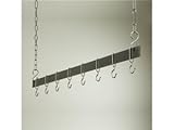 Rogar Hammered Steel Hanging Bar Rack 48-in.