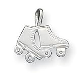 Sterling Silver Roller Skates Pendant