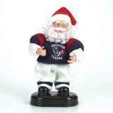 Houston Texans 12" Rock and Roll Santa Plush Bear