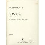 Paul Hindemith Sonata (1939) for Clarinet (B-flat) and Piano (Edition Schott 3641 AP) book cover