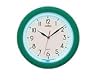 11" Fashionable Shape Green with Light Blue Neon Wall Clock