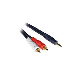 Electronics: Impact Acoustics Velocity   Audio cable   27 AWG   RCA  M    mini phone stereo 3.5 mm  M    25 ft   shielded   blue