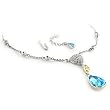 Rhodium Plated White Metal Necklaces with Multicolor Swi. Crystal, 16 Inches Rhodium Plated White Metal Necklaces with Multicolor Swi. Crystal, 16 Inches