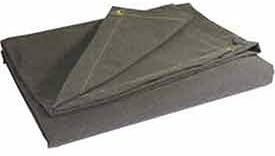 9.93 Oz Fire Retardant Canvas Tarp Olive Drab, 3'X4'