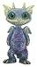 Mythical Green and Blue Baby Dragon Collectible Statue Figurine