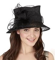 Feather & Mesh Sinamay Hat