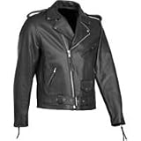 RIVER ROAD BASIC LEATHER JACKET (BLACK)