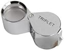 Folding Magnifier, 21mm Loupe, 20x, Chrome
