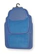 Westward 1EBA8 Floor Mat Set Of 4, Blue