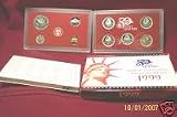 1999 - GEM SILVER PROOF - U.S. PROOF SET - INCLUDING 5 QUARTERS