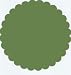 Decorative Shapes Scalloped Circle/Guacamole
