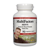 Natural Factors Multifactors Men’s Veg-Capsules, 90-Count