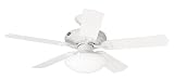 Hunter Beaufort 52-Inch Five-White Plastic-Blades-Ceiling Fan, White # 23696