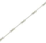 Ladies 10 Twisted Bar Link Anklet