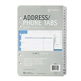 Planner/Address/Phone Tabs, A-Z, Seven-Ring Classic Style, 5-1/2 x 8-1/2