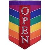 Rainbow OPEN Banner Flag