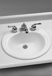 TOTO Lt401.8#01 8 Centerset 20X17.5 Self Rimming Lavatory, Cotton White