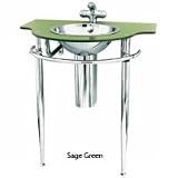 Decolav Half Moon Top Pedestal, Pedestal 2180T-8P-SG