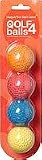 Brush T Qolf Limited Flight Golf Balls 4 ct Color NEW