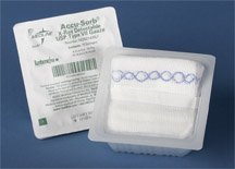 ^X-Ray Detectable Woven Gauze Sponges - 4" x 4", 16-ply Min.Order is 1 CS ( 128 Pack / Case; 128 Tray / Case; 1,280 Each / Case; )