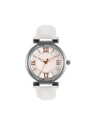 Pythons White Leather Original Quartz Movt Women Watches