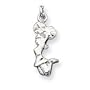 Sterling Silver Cheerleader Charm