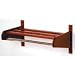 36 Single Coat & Hat Rack, Dark Red Mahogany Finish
