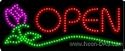 Florist Open Outdoor LED Sign 13 x 32