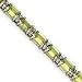14K 13.00 CTW Emerald Cut Peridot & Diamond Bracelet