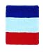 GOGO™ NBA Style Red White Navy 3 Color Stripe Pro Athletic Wristband (Wide Stripe)(Price / Piec -