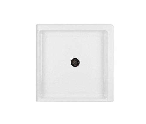Swanstone SS-36DTF-010 36-Inch by 36-Inch Double Threshold Shower Floor, White Finish