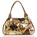 Apparel : Chi by Falchi Handpainted Real Snakeskin Collage Satchel