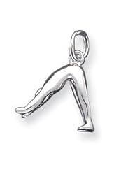 Sterling Silver Yoga Charm