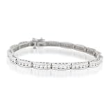 Diamond 18k White Gold Tennis Bracelet (3.28ct)