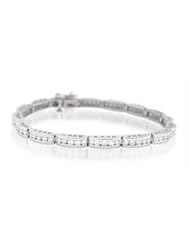 Diamond 18k White Gold Tennis Bracelet (3.28ct)