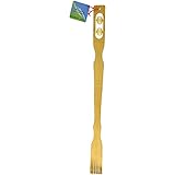 Bamboo 20" Wood Therapeutic Back Scratcher w/ Massage Rollers (Pack of 4)