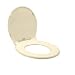 American Standard 5322.011.021 Rise and Shine Round Toilet Seat with Cover, Bone