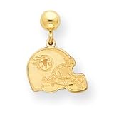 14K Tennessee Titans Helmet Ball Post Earrings - NF2007