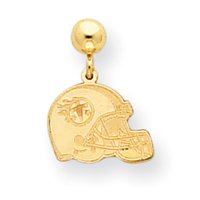 14K Tennessee Titans Helmet Ball Post Earrings - NF2007