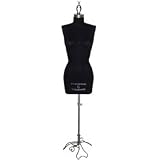 PGM-Pro 604 - Black Dressmaker Ladies Form with Hip, sizes 4-12