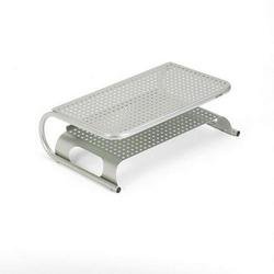 <b>Metal Art Desktop Printer/Monitor Stand with Paper Storage Shelf, Pewter</b>
