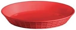 Diner Platter, 9 In, Red, PK12