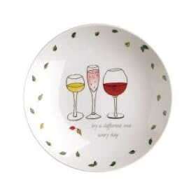 Sisson Imports 4263 - Jill Butler Paris Souvenir Tidbit Dish - Wine - Set Of 6