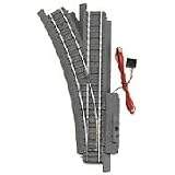 Life-Like HO Power-Loc Nickel Silver RH Remote Switch Track - 21335 by Life Like