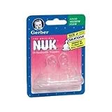 Gerber Nuk Silicone Orthodontic Nipples, Medium Flow, Size: 2 - 2 Per Pack