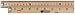 WOODEN METER STICK METAL ENDS