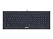 CHERRY STRAIT BLACK Corded Keyboard (DE) USB ultraflach black