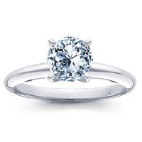 1.00 Carat G/SI1 Round Certified Diamond Solitaire Engagement Ring in 18ct Solid White Gold